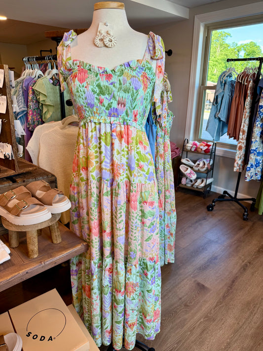 Garden Dream Smocked Dress