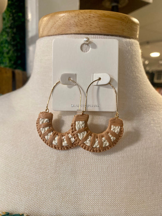 Taupe & Ivory Earrings