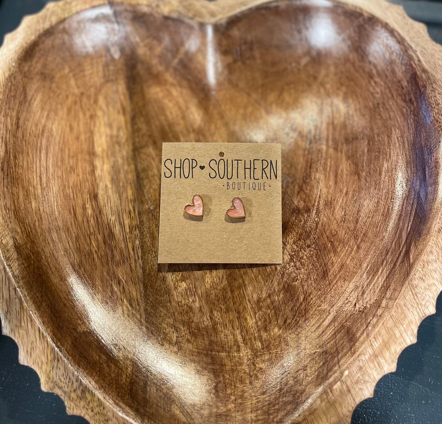 Blush Heart Earrings