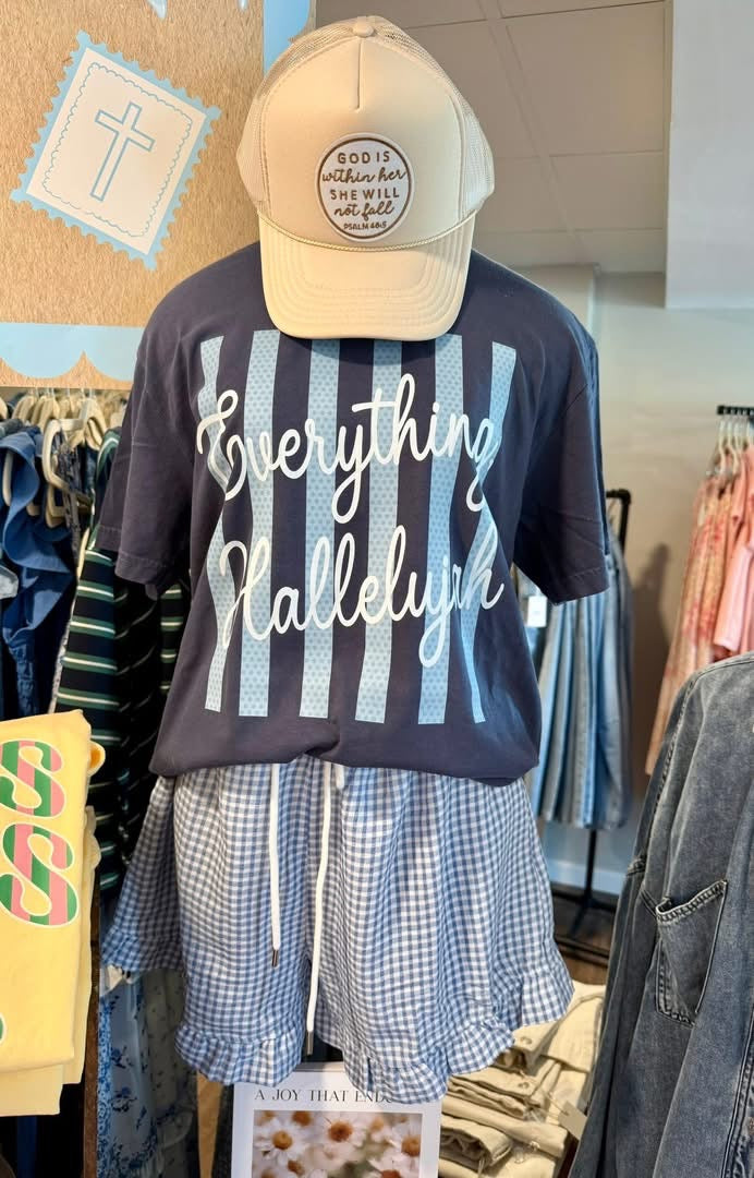 Navy Everything Hallelujah Tee