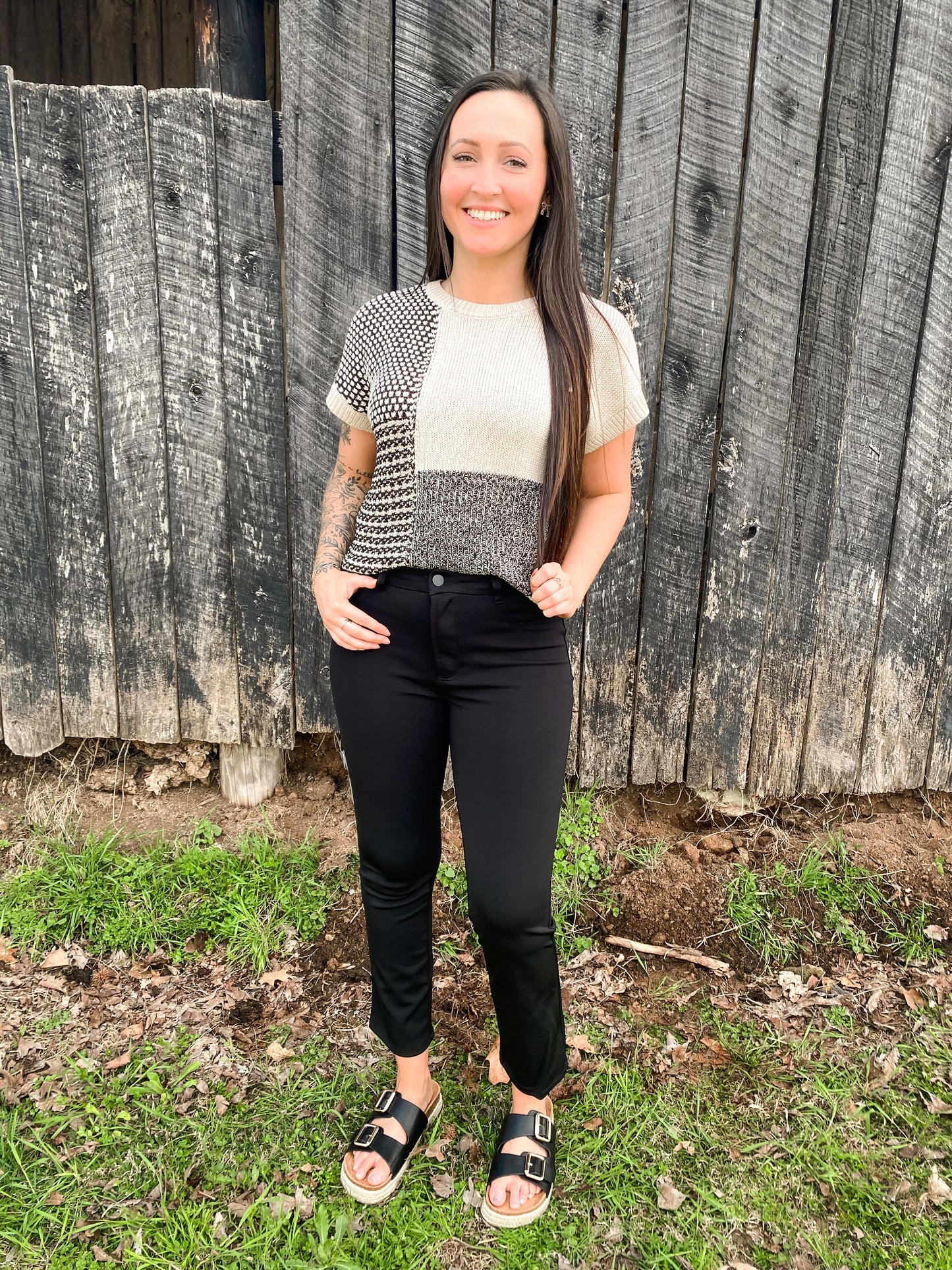 Black Cropped Pants