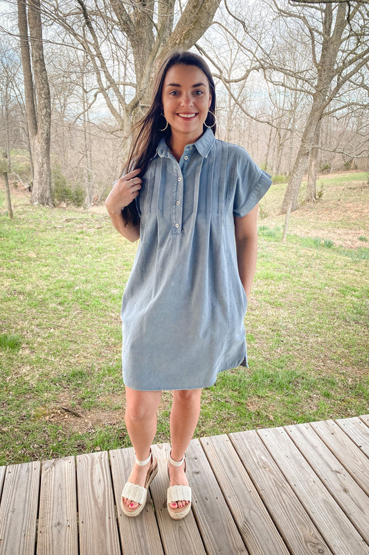 Soft Denim Dress