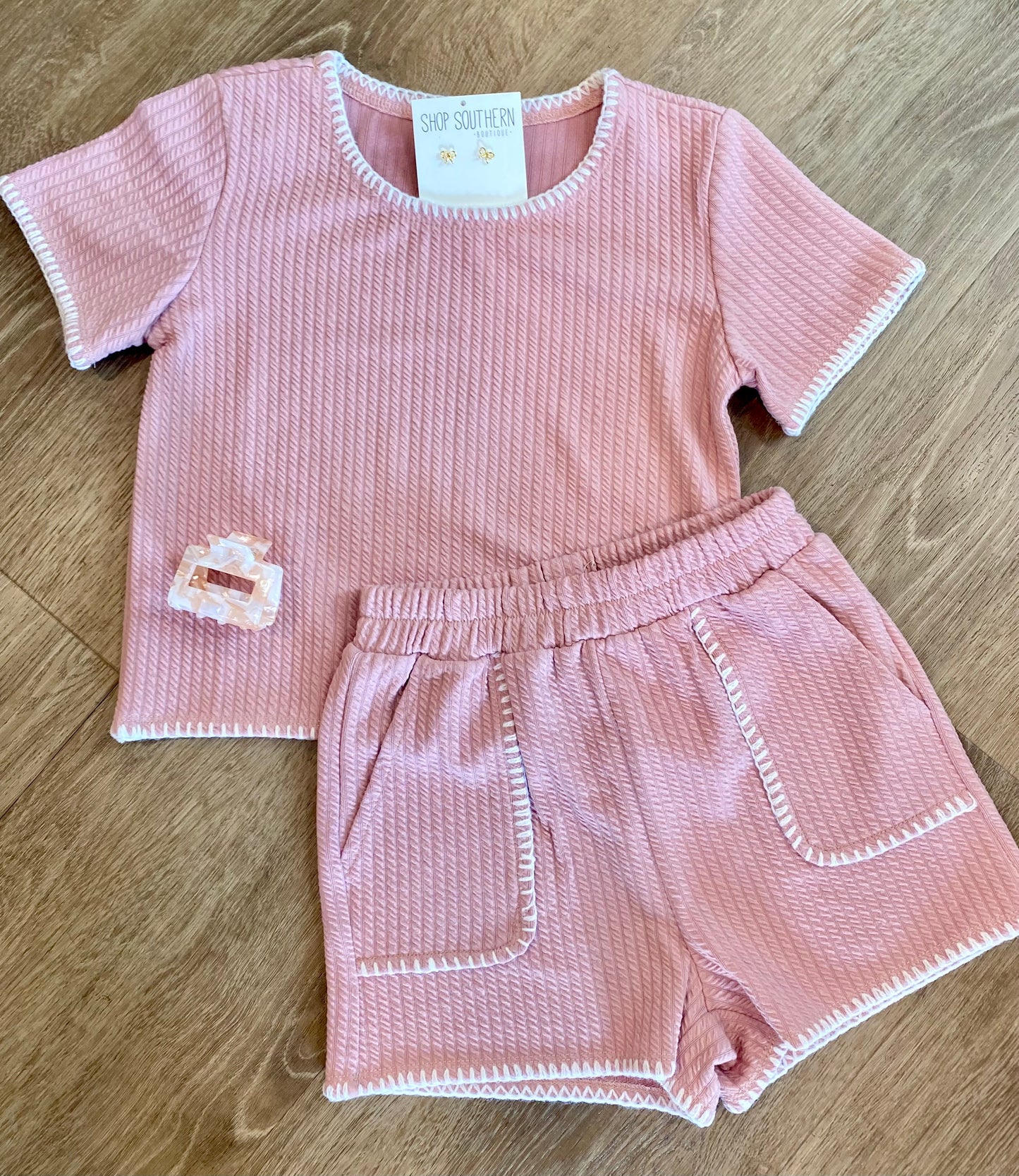Pink Stitch Top-K