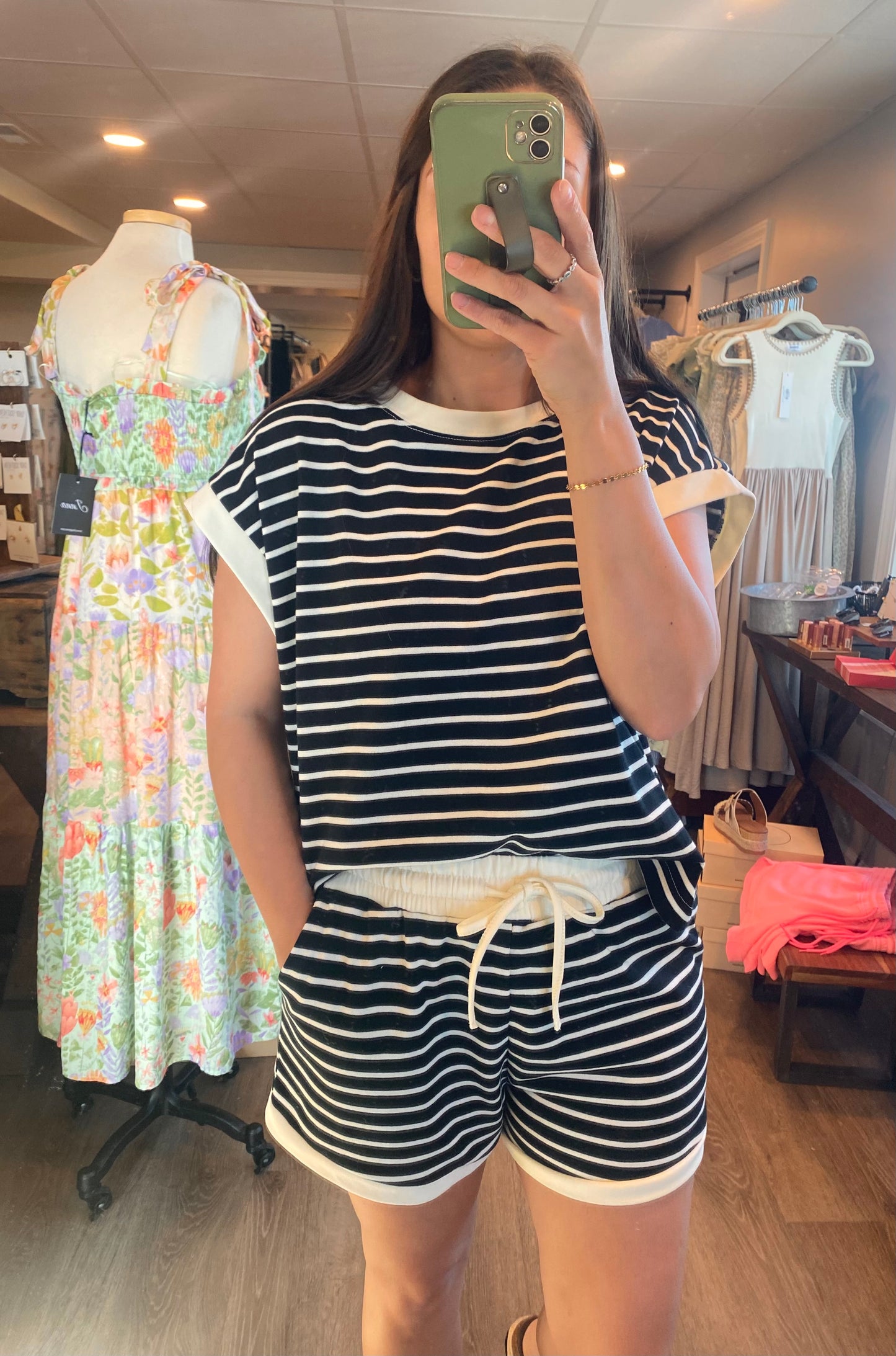 Black Striped Set