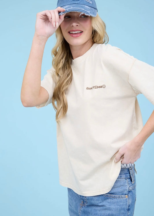 Mocha Good Vibes Tee