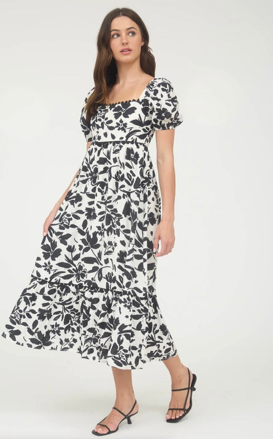 Black Floral Dress
