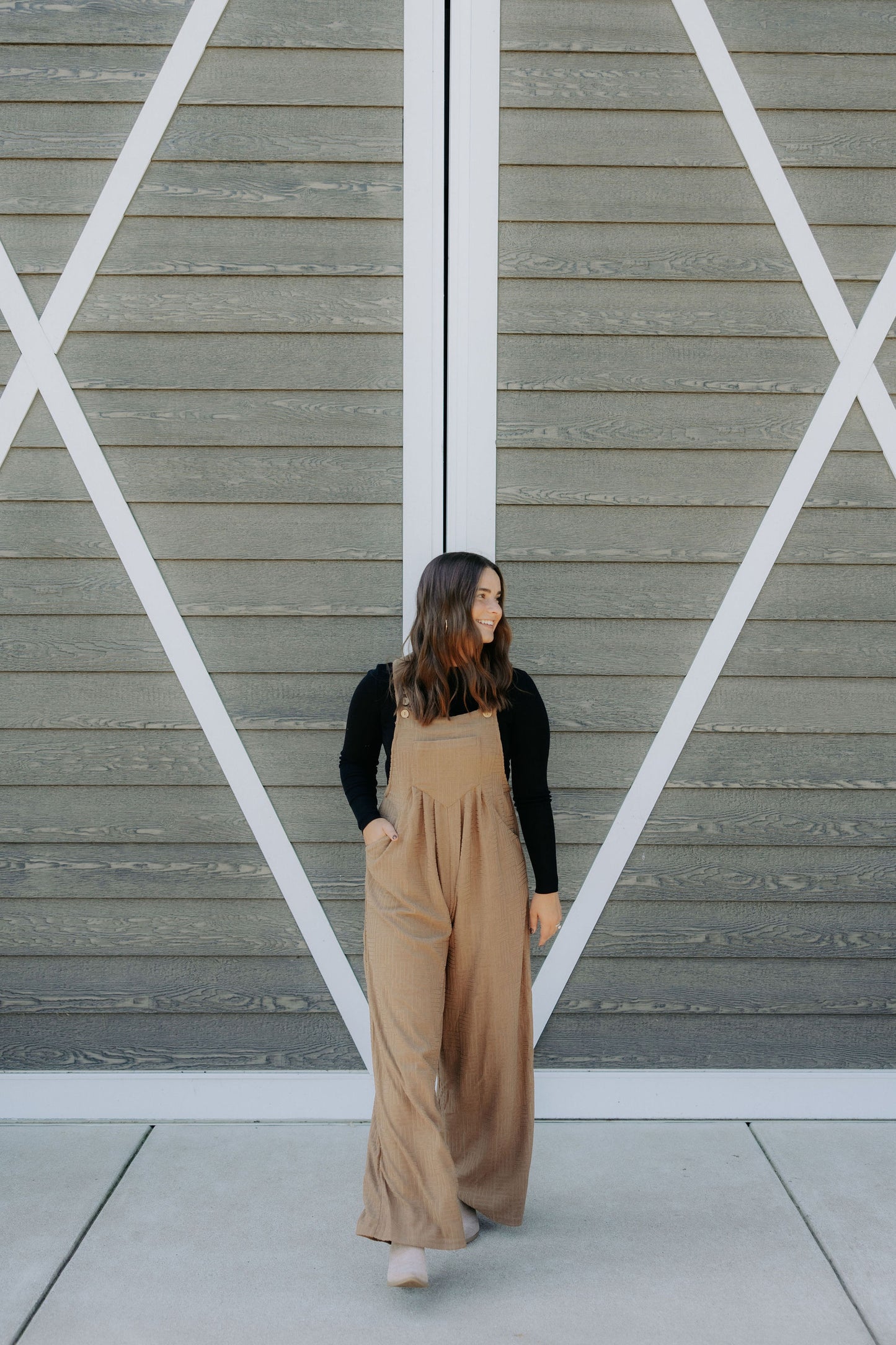 Mocha Textured Jumpsuit