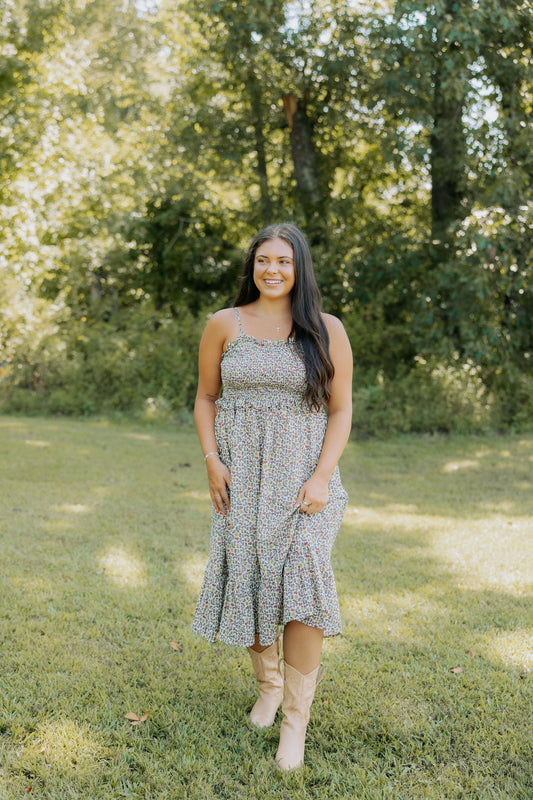 Floral Harvest Smocked Dress