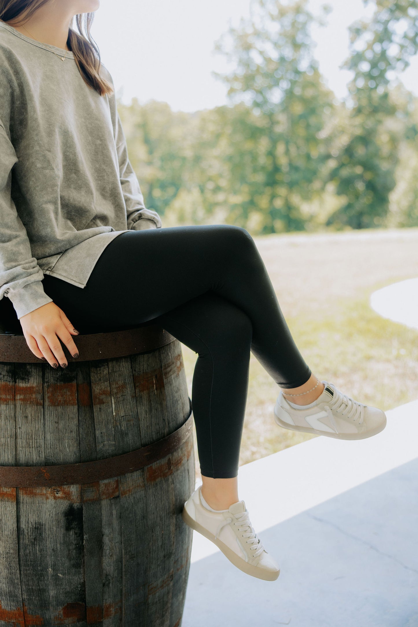 Black Washed Crewneck