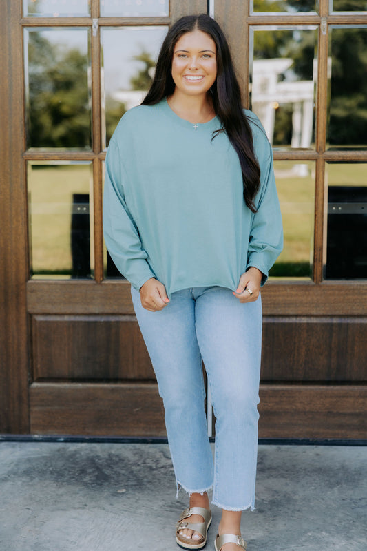 Dusty Blue Long Sleeve