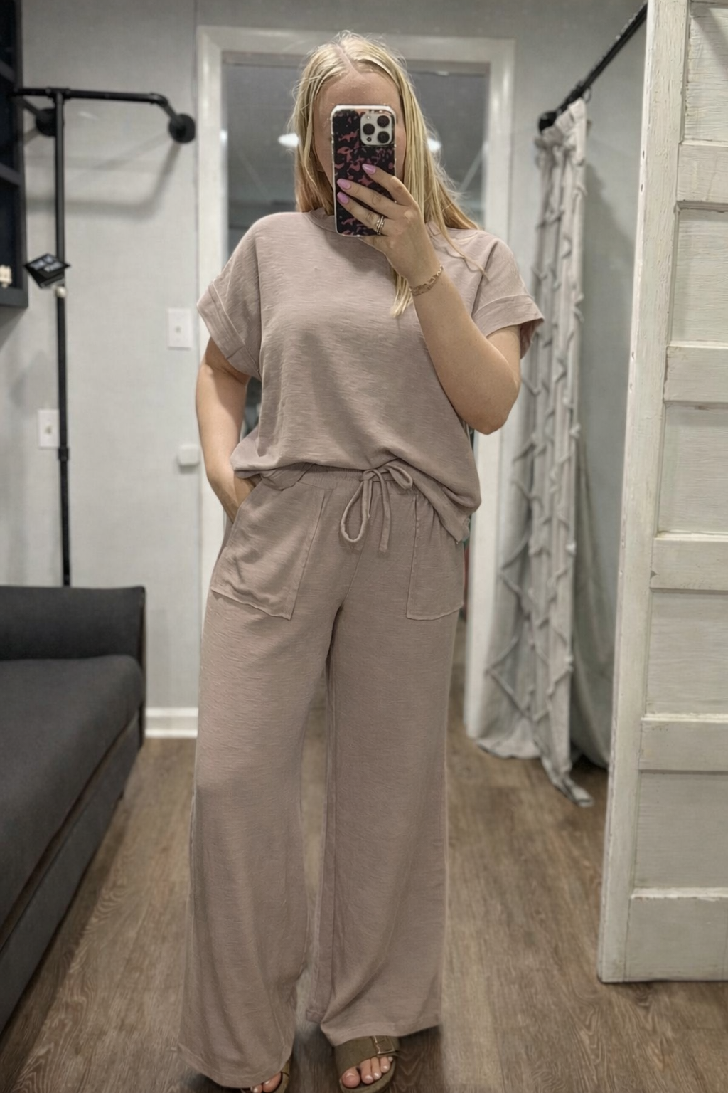 Ash Mocha Short Sleeve Set